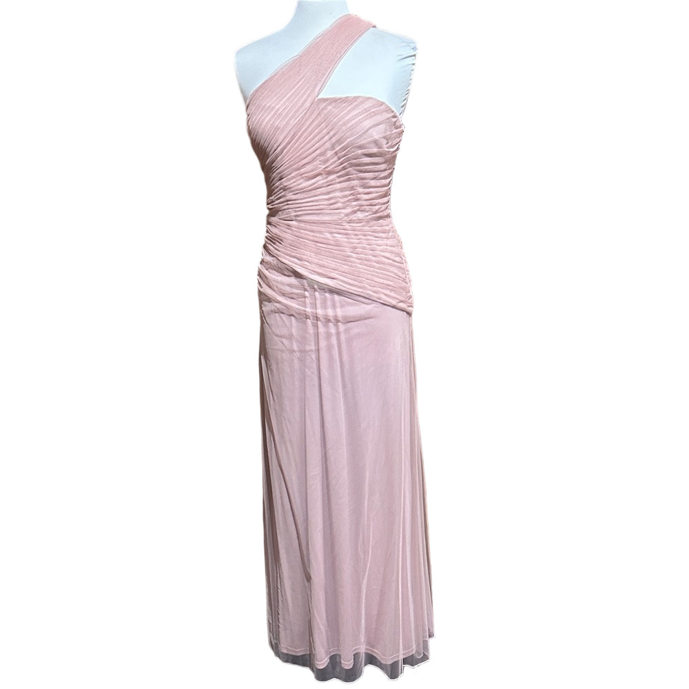 DKNY Blush Pink One-Shoulder Evening Gown – Size 8 - NWT - Picture 3 of 8